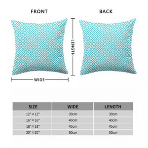 Pillow Cover Greek Key Square Double-Sided Decorative Pillows for Sofa Gift Short Plush Cushion Covers Bed Luxury Cushions