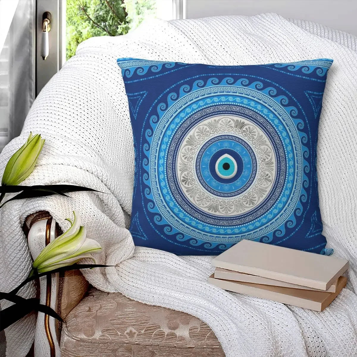 Greek eye Mati Mataki Pillowcase Polyester Pillows Cover Cushion Comfort Throw Pillow Sofa Decorative Cushions for Home