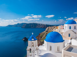 Greekify me! Santorini greek island photo