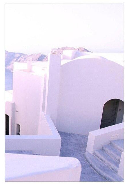 Santorini Greece Poster Canvas Print