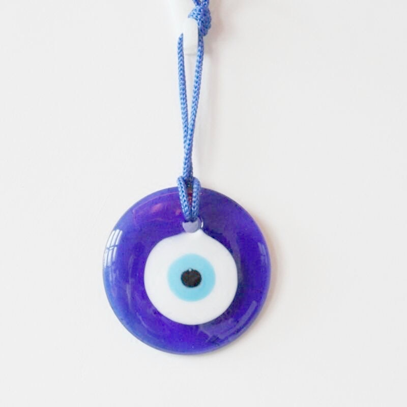 30mm Glass Evil Eye Charm Pendant