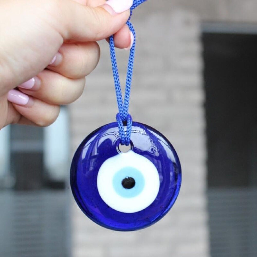 30mm Glass Evil Eye Charm Pendant