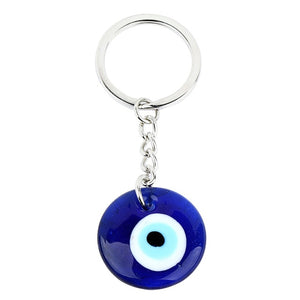 Glass Blue Evil Eye Charm Pendant