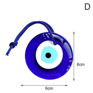 Glass Blue Evil Eye Charm Pendant