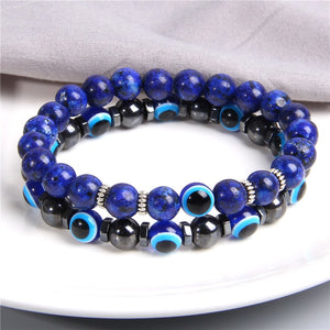 Combined Bracelets Evil Eye Bracelet 2 Pcs