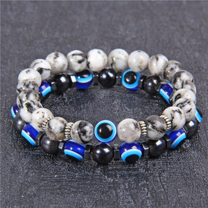 Combined Bracelets Evil Eye Bracelet 2 Pcs