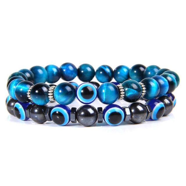 Combined Bracelets Evil Eye Bracelet 2 Pcs