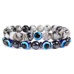 Combined Bracelets Evil Eye Bracelet 2 Pcs