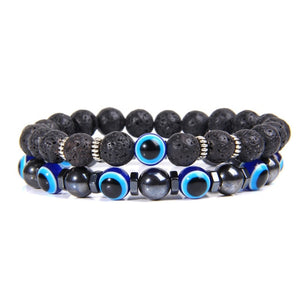 Combined Bracelets Evil Eye Bracelet 2 Pcs