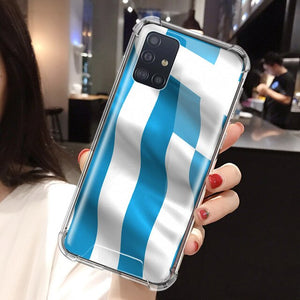 Greek Greece Flag Case for Samsung Galaxy A71 A51 M31 A41 A31 A21 A11 A01 M51 M21 M11 Phone Cover