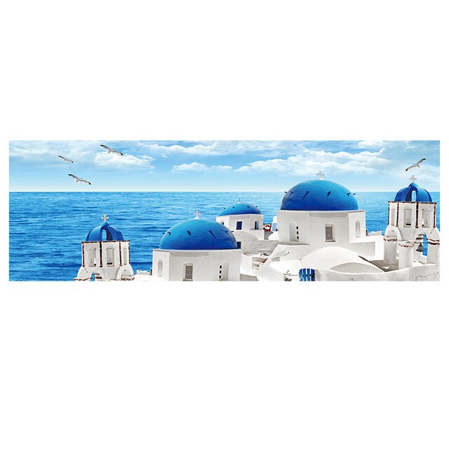 Santorini Greece Canvas Poster Print