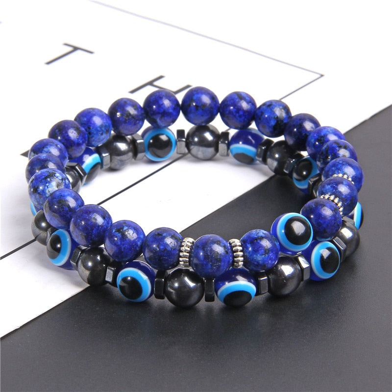 Combined Bracelets Evil Eye Bracelet 2 Pcs