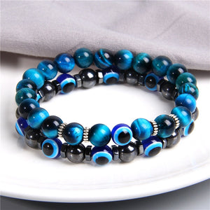 Combined Bracelets Evil Eye Bracelet 2 Pcs