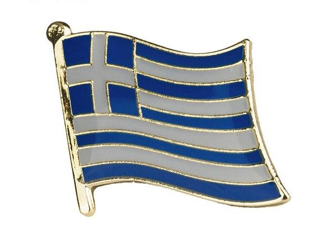 Greek Flag Pin Badge Brooch Greece