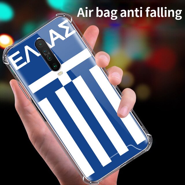 Greek Greece Flag Case for Xiaomi Redmi Note 8T 9 Pro Max 8 9S 7 6 7A 6A K20 K30 Pro Zoom