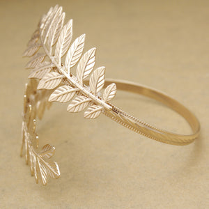 Gold/Silver Laurel Leaves Armband