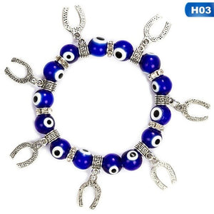 Evil Eye Bracelet (Glass/metal)