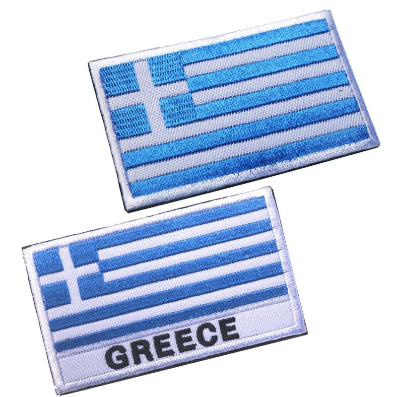 Greece Greek Flag Embroidered Patch