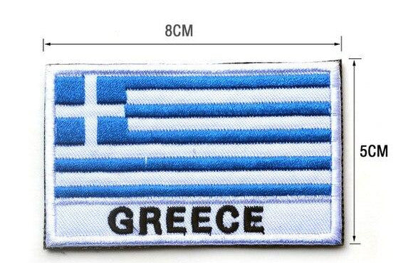 Greece Greek Flag Embroidered Patch